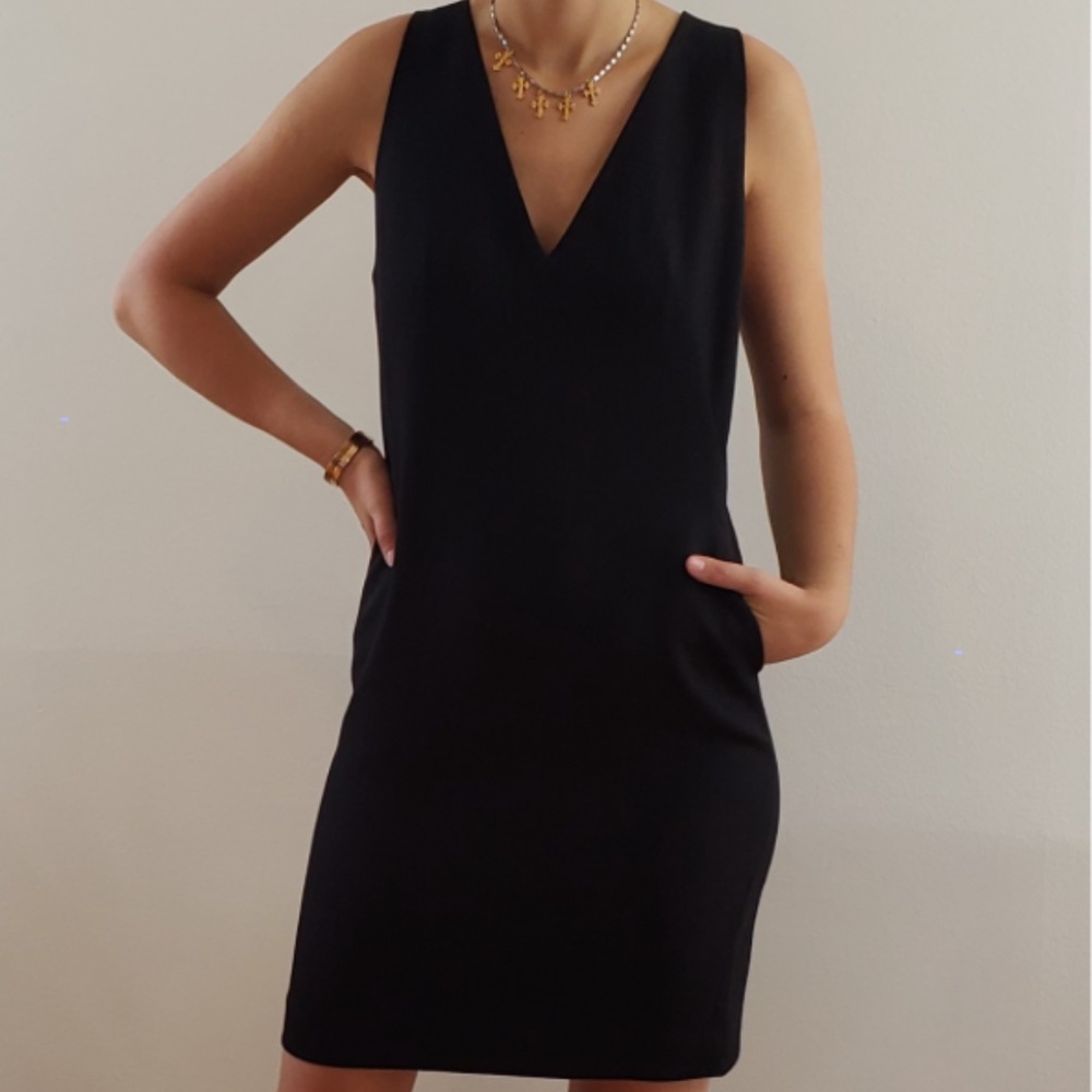 Babaton Louie Black Shift Dress | Aritzia
